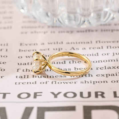 2 CT Round Solitaire Moissanite Engagement Ring