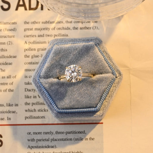 3 CT Round Multi Stone Moissanite Engagement Ring