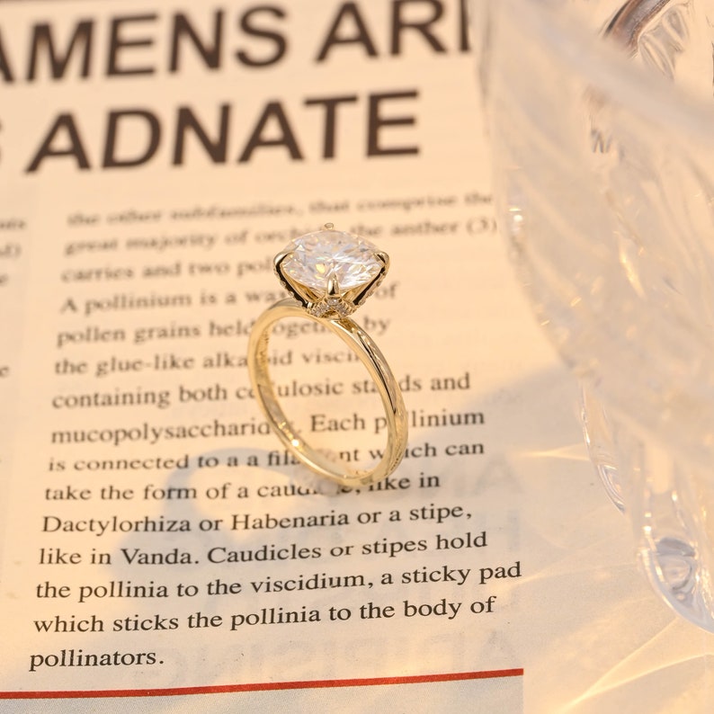 3 CT Round Multi Stone Moissanite Engagement Ring