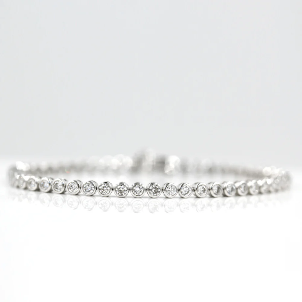 3.5 TCW Round Moissanite Tennis Bracelet