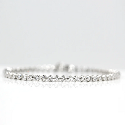 3.5 TCW Round Moissanite Tennis Bracelet