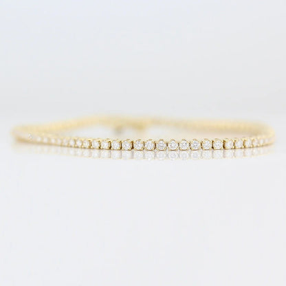 2.5 TCW Round Moissanite Tennis Bracelet