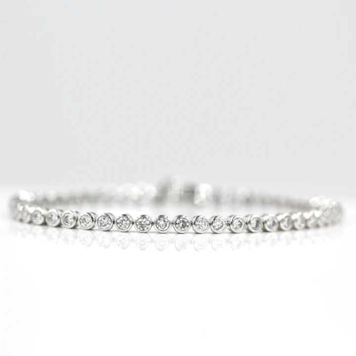 3.5 TCW Round Moissanite Tennis Bracelet
