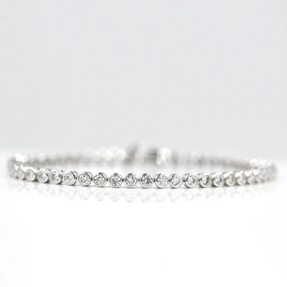 3.5 TCW Round Moissanite Tennis Bracelet