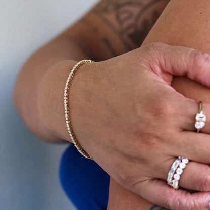 2.5 TCW Round Moissanite Tennis Bracelet