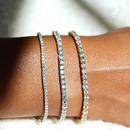 2.05 TCW Round Moissanite Tennis Bracelet