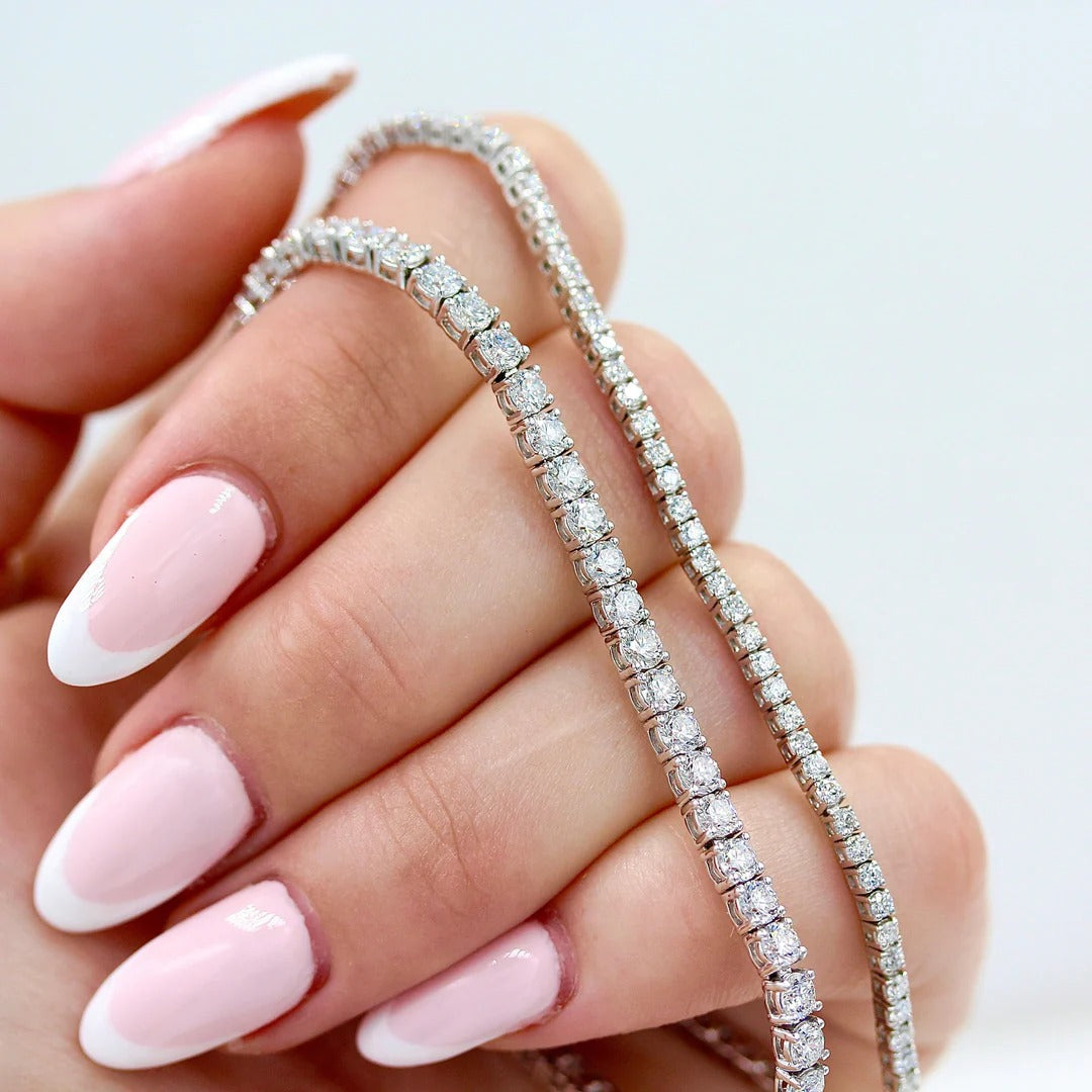 2.05 TCW Round Moissanite Tennis Bracelet