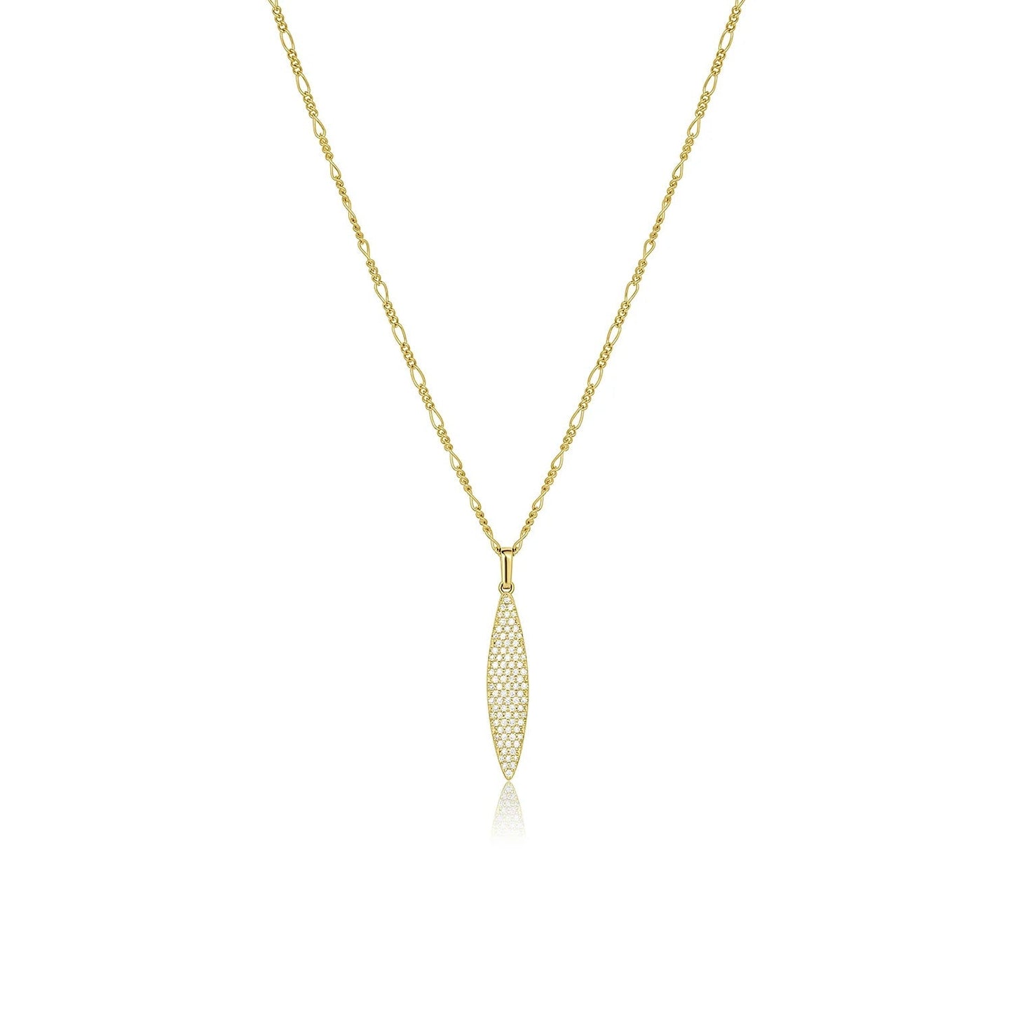 0.39 TCW Round Moissanite Multiple Stone Pendant Necklace