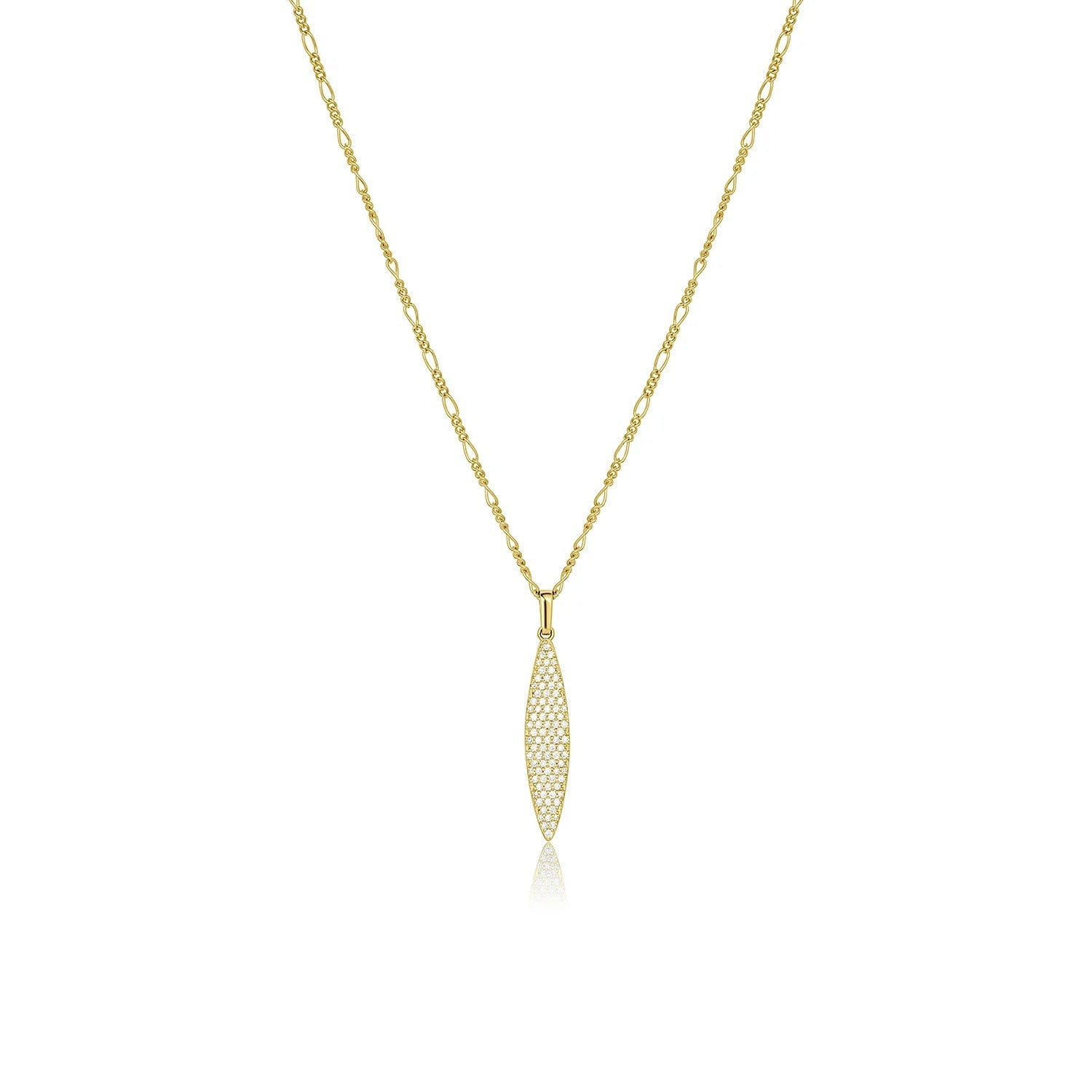 0.39 TCW Round Moissanite Multiple Stone Pendant Necklace