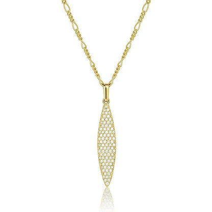 0.39 TCW Round Moissanite Multiple Stone Pendant Necklace