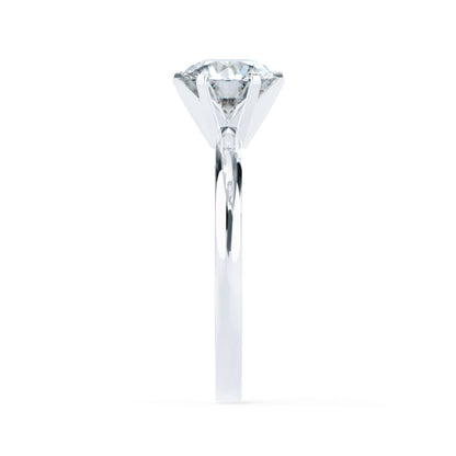 1.5 CT Round Solitaire Moissanite Engagement Ring