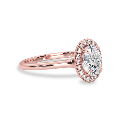 1.25 CT Oval Moissanite Halo Engagement Ring - farrellouise