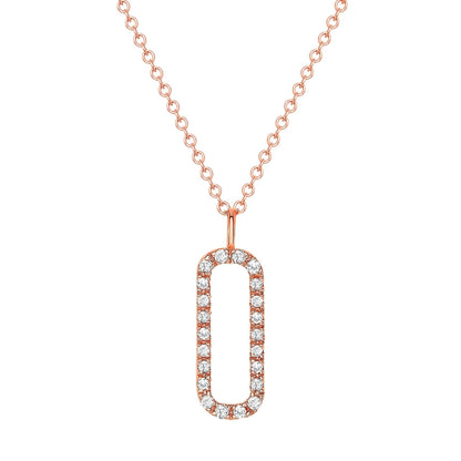 0.20 CT Round Shaped Moissanite Necklace In Multi Stone Design