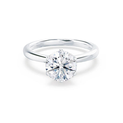 1 CT Round Solitaire Moissanite Engagement Ring