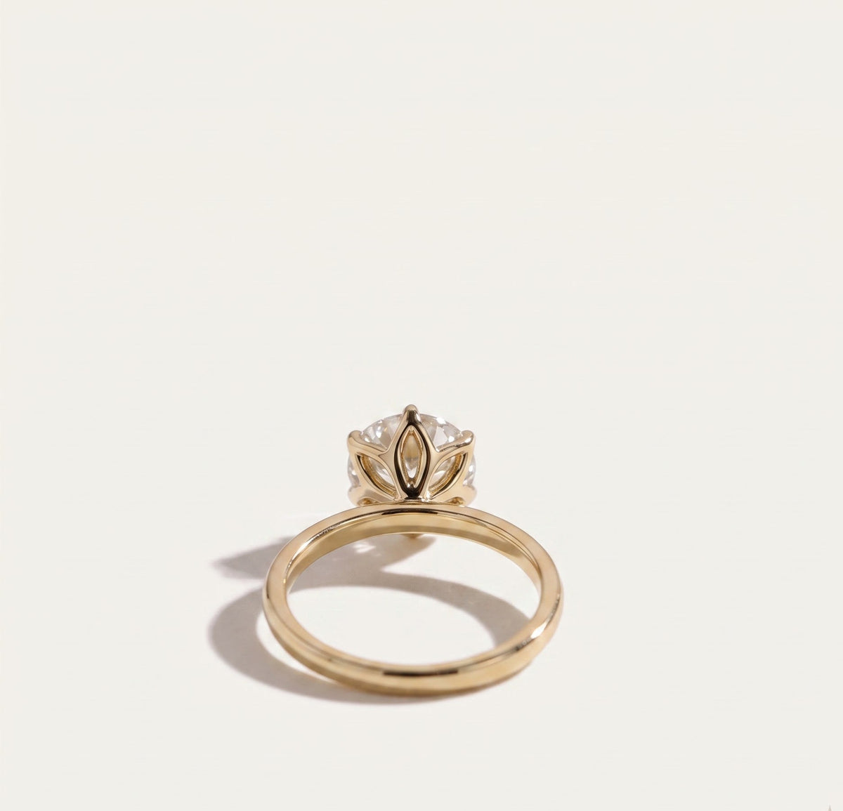 2 CT Round Solitaire Moissanite Engagement Ring
