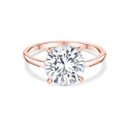 3 CT Round Hidden Halo Moissanite Engagement Ring