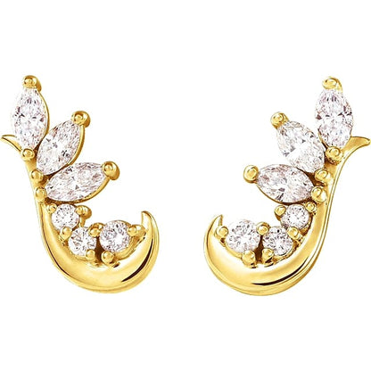 0.25 TCW Marquise Cut Stud Moissanite Earrings