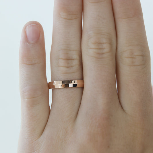 Polished Finish Yellow Gold Regular Men's Wedding Band 5