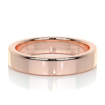 Polished Finish Yellow Gold Classic Men's Band 11