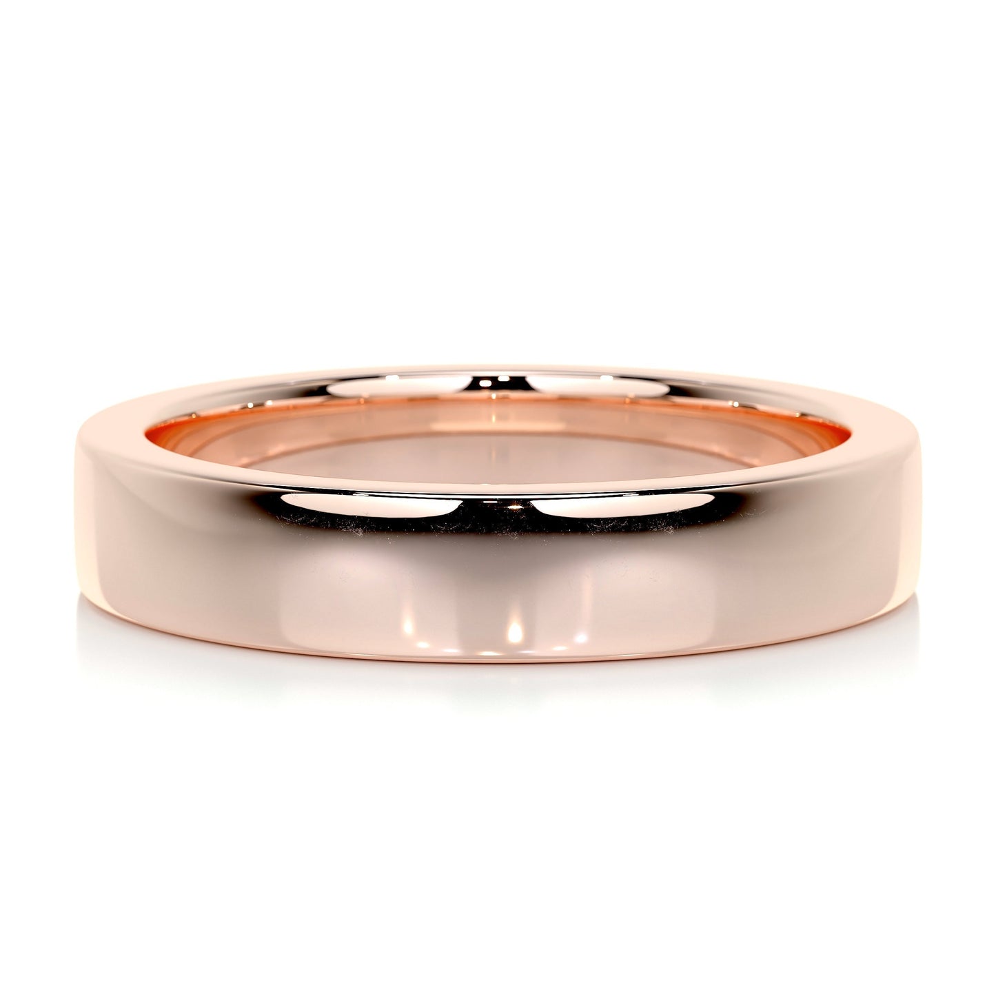 Polished Finish Yellow Gold Classic Men's Band 7